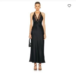 chinese dress ladies Sir Dunya Lace Gown in Black – Coco & Lola